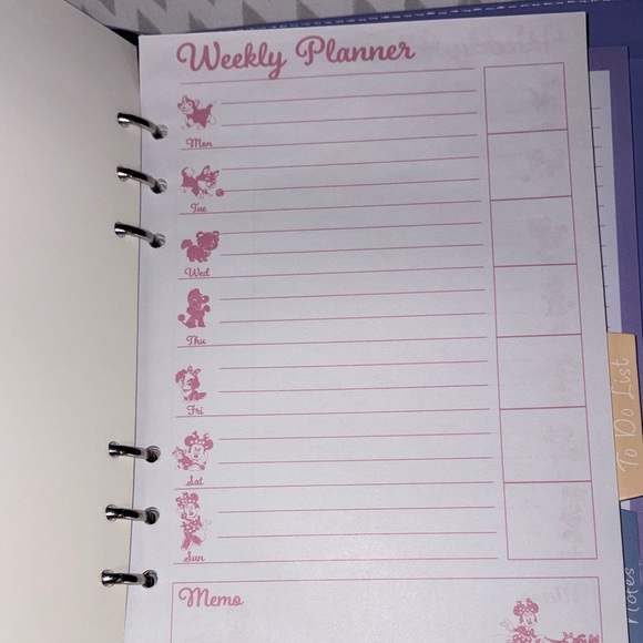 Disney  Minnie Mouse and Figaro Planner - Picture 6 of 9